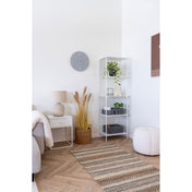 Paisley Pouf - Pouf, off-white ø48x38 cm, HN1259