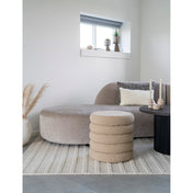 Brooklyn Pouf - Pouf with storage, bouclé, beige ø44x44 cm, HN1242