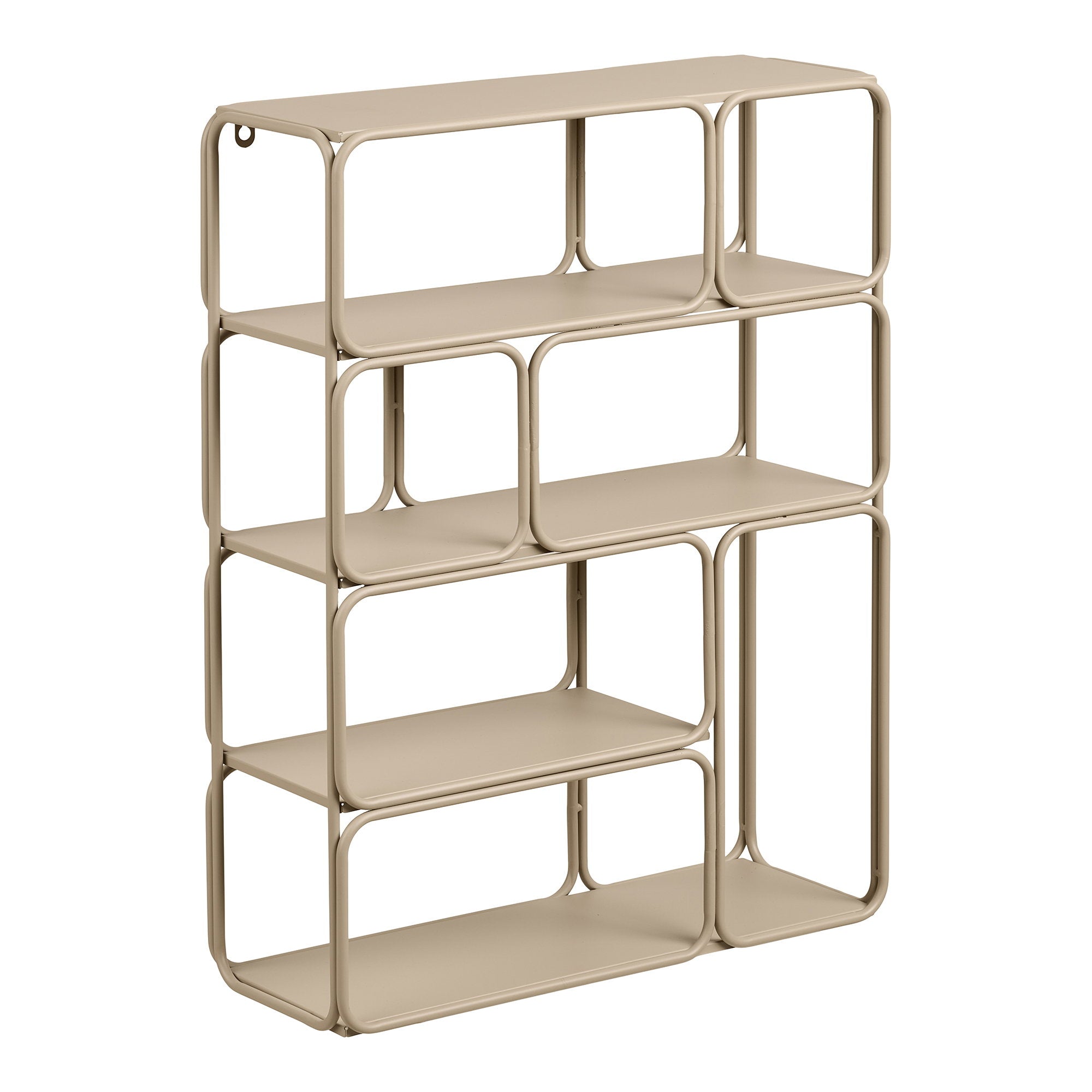 Lanciano Wall Shelf - Wall shelf, metal, beige 48x18x64 cm