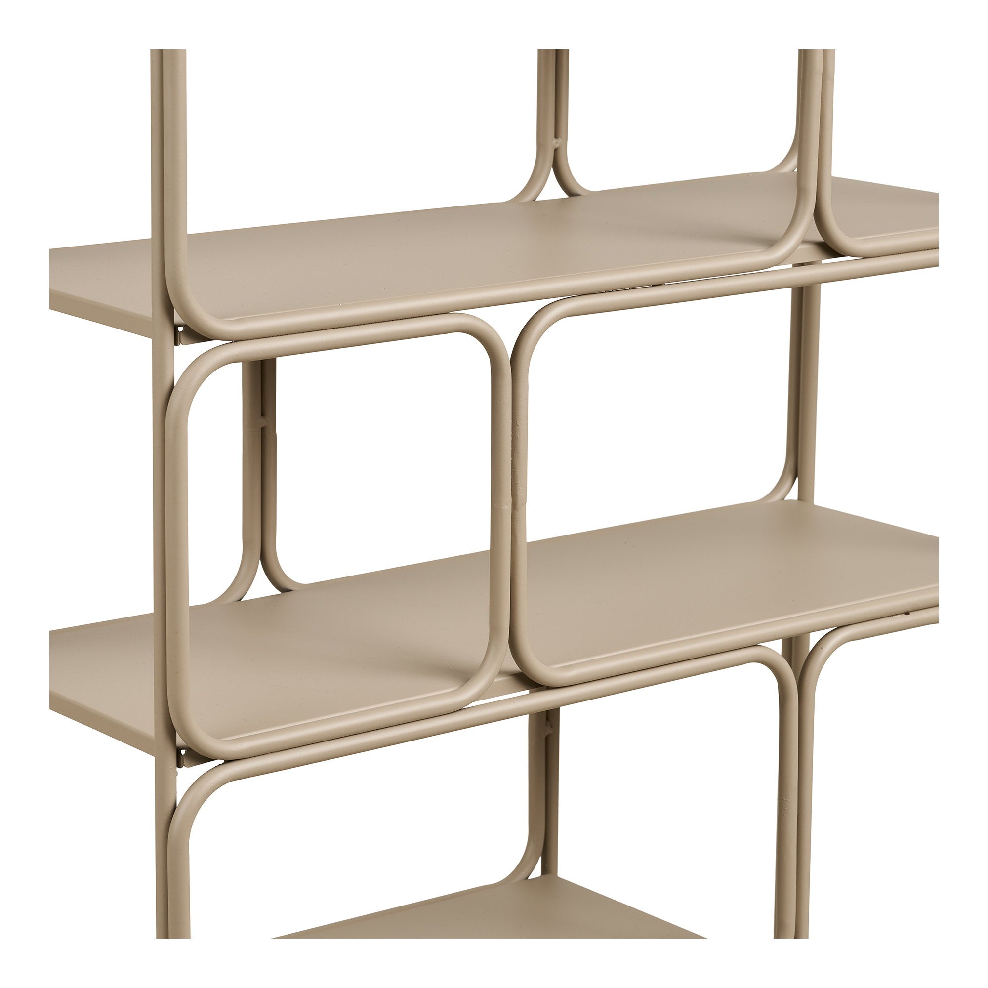 Lanciano Wall Shelf - Wall shelf, metal, beige 48x18x64 cm
