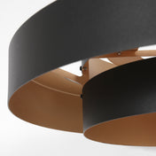 Aurelia black/gold metal pendant lamp