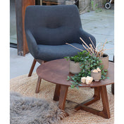 Zarel vloerkleed - gevlochten jute naturel ø150 cm
