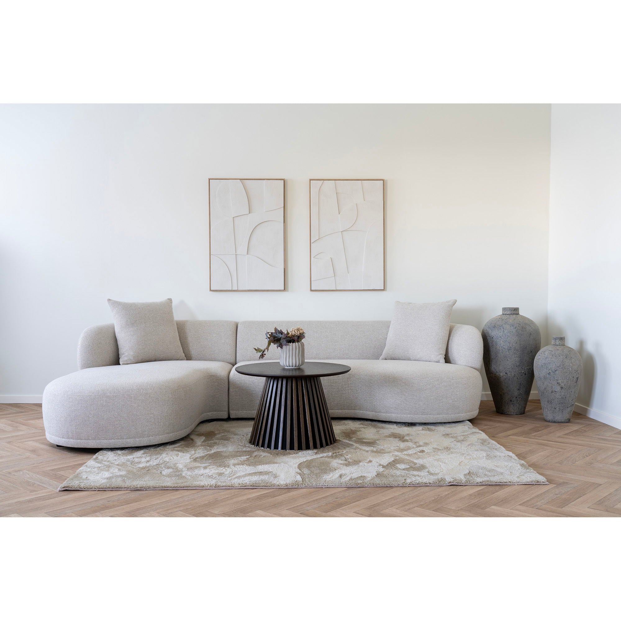 Elina 160×230 soft pile rug - Sand