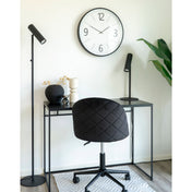 Biel Wall Clock - Wall clock, black and white, , silent movement ø51 cm