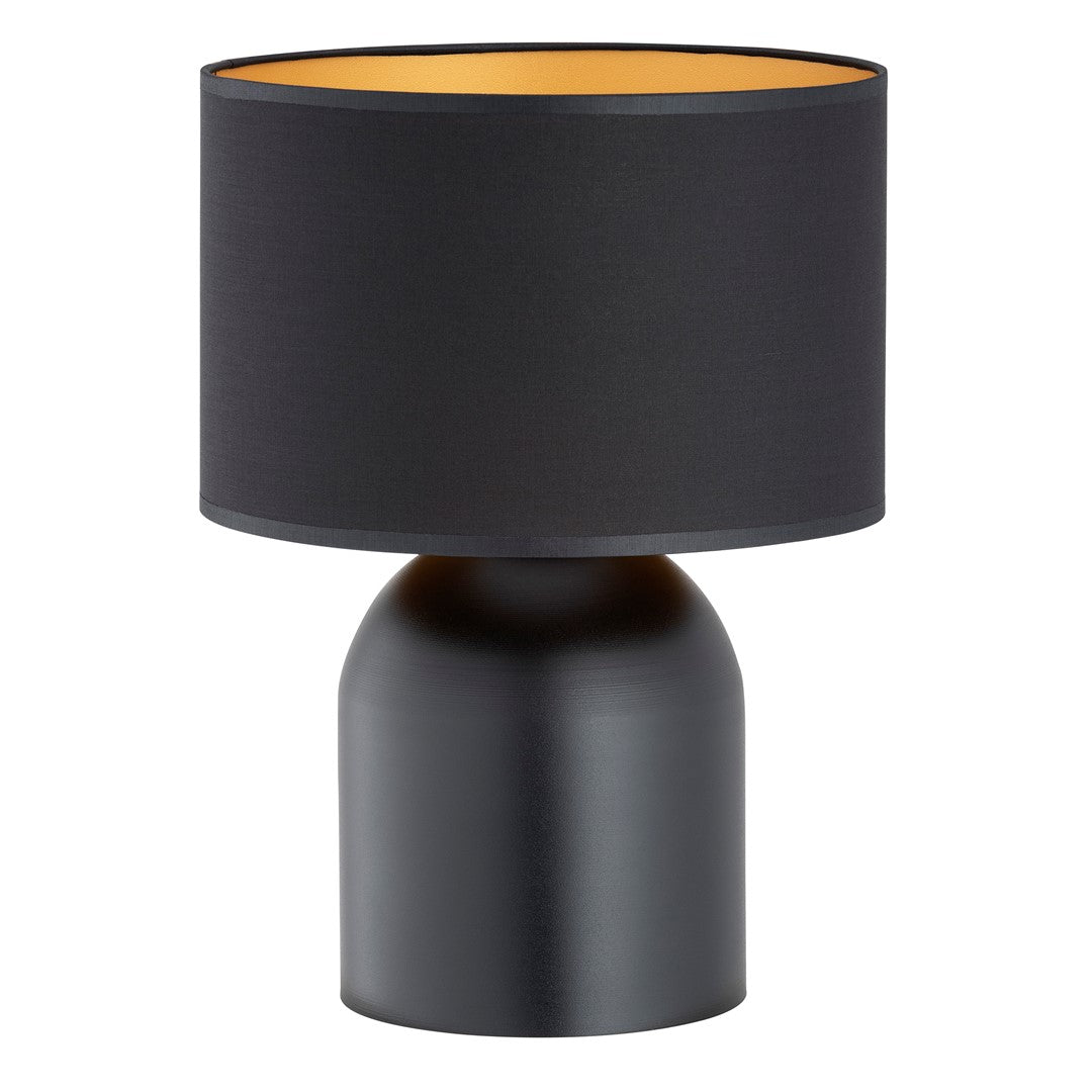 Elira black gold steel table lamp