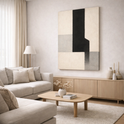 Monochrome tension beige - classic art
